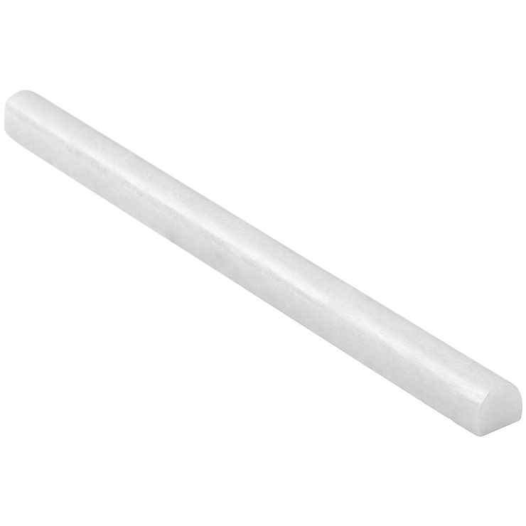 Snow White 1x12 Honed Marble Pencil Molding