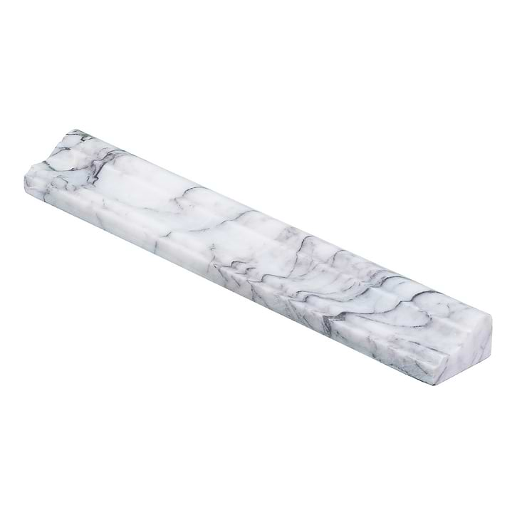 Lilac White 2x12 Polished Cornice Molding