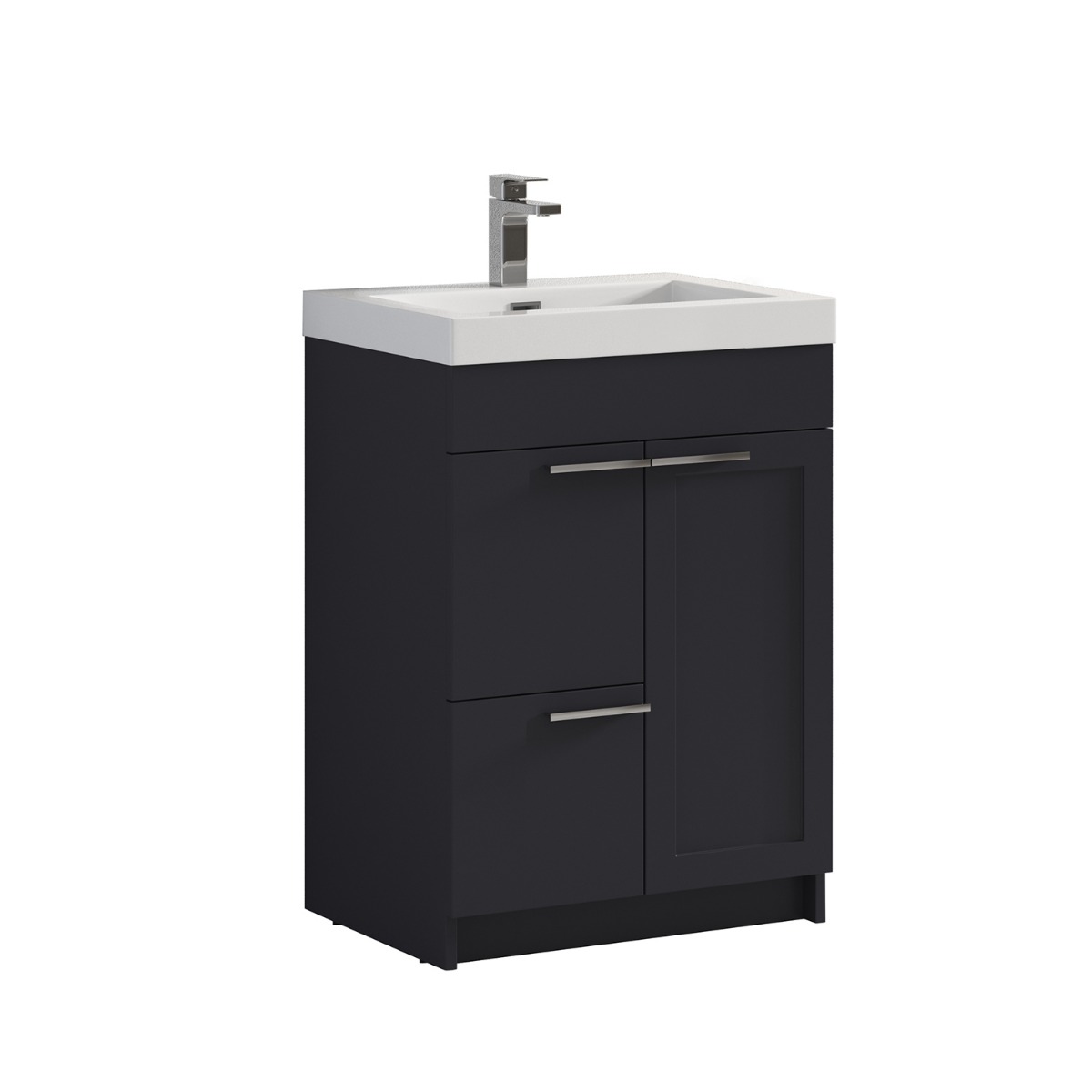 Mona Charcoal Gray 24'' Vanity with Acrylic Counter