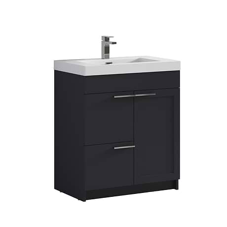 Mona 30" Charcoal Gray Vanity And Counter