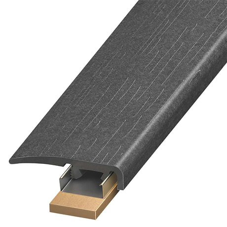 Bond LVT Venom Black 1.38x94" LVT Slim End Cap by Versatrim