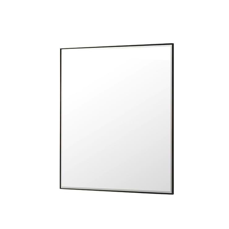 James Martin Vanities Rohe Matte Black 36x42" Rectangle Mirror