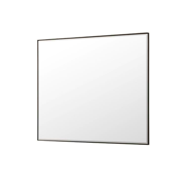 James Martin Vanities Rohe Matte Black 48x40" Rectangle Mirror