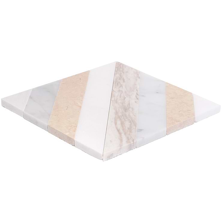 Bowery Lafenice 8x8 Polished Marble Mosaic Tile