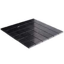 Nero Marquina 2x2 Honed Marble Mosaic Tile