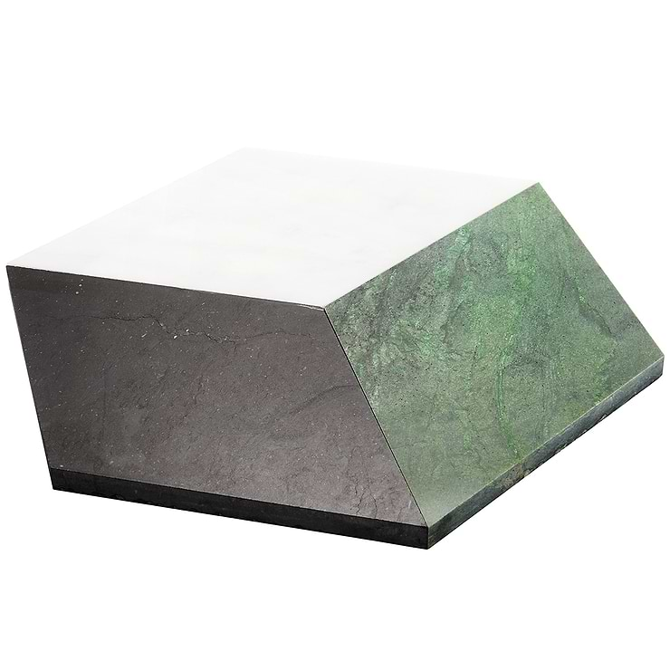 Havasar Verde Green 8x9 Polished Marble Mosaic Tile