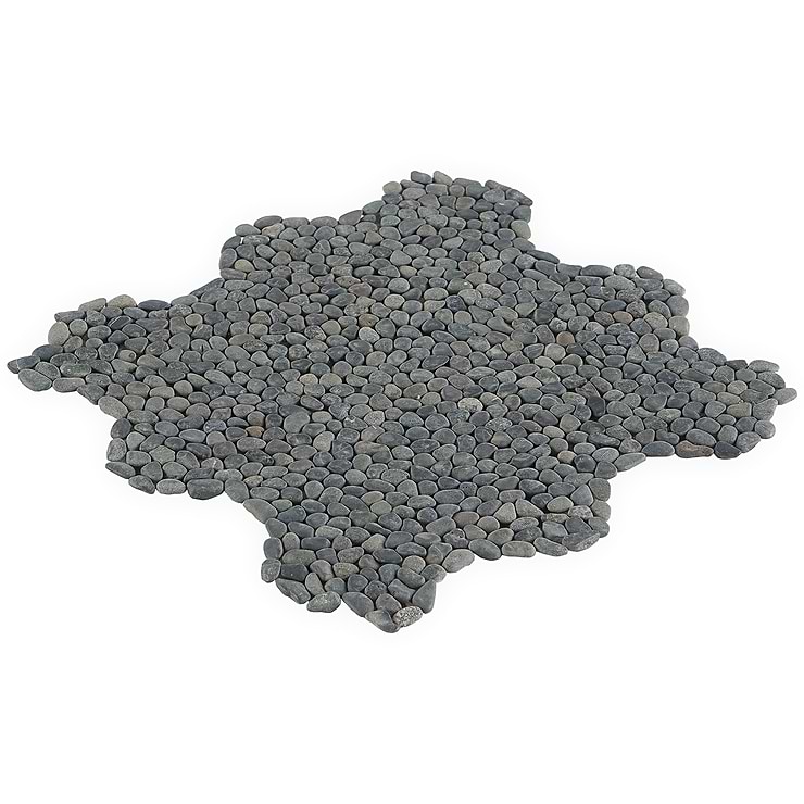 Nature Lava Black Micro Pebble Mosaic