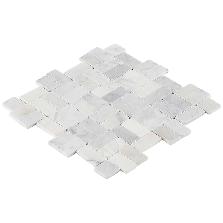 Nature Antique Carrara Marble Honed Mosaic Tile