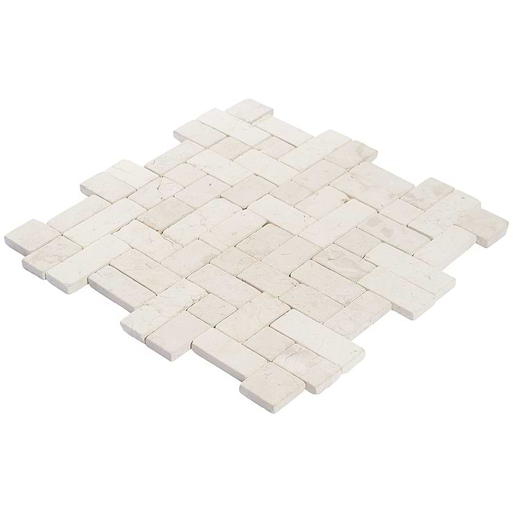 Nature White Antique Pebble Mosaic