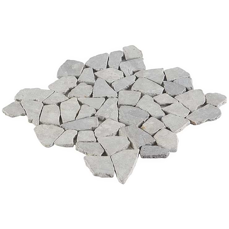 Nature Gray Tumbled Pebble Mosaic