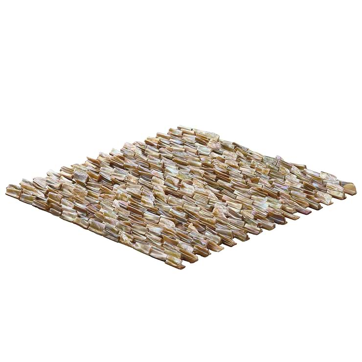 South Seas Pearl 3D Brick Pattern Polished Mosaic Tile