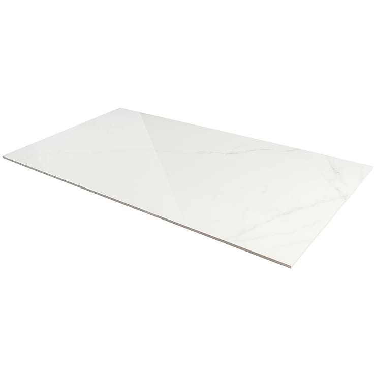 TileBarXL Marmi White Calacatta 24"X48" Polished Porcelain Tile