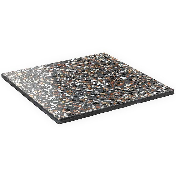 True Terrazzo Paradiso Gray 16x16 Polished Terrazzo Tile