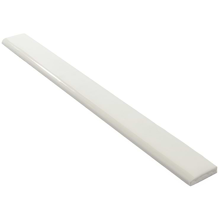 Carolina White Cloud 2x20 Polished Ceramic Bullnose