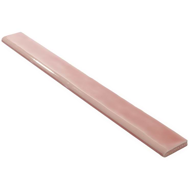 Carolina Coral Pink 2x20 Polished Ceramic Bullnose