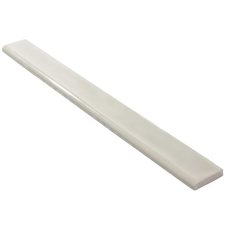 Carolina Fog Gray 2x20 Polished Ceramic Bullnose 