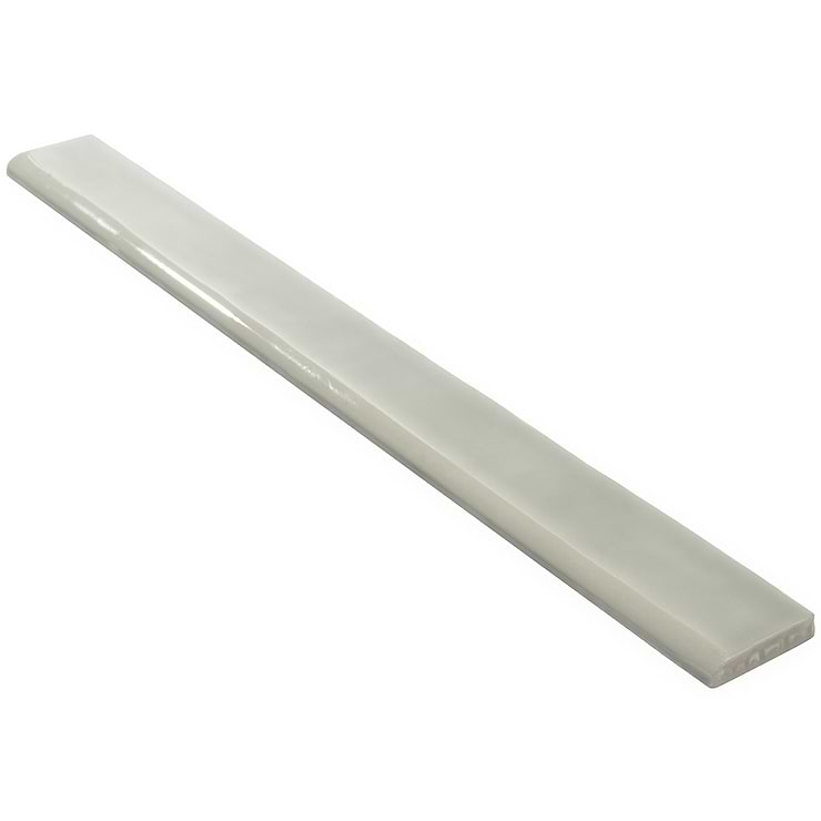 Carolina Moss Gray 2x20 Polished Ceramic Bullnose