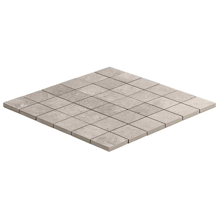 Saint Remy Grigio Gray 2x2 Limestone Look Matte Mosaic Tile