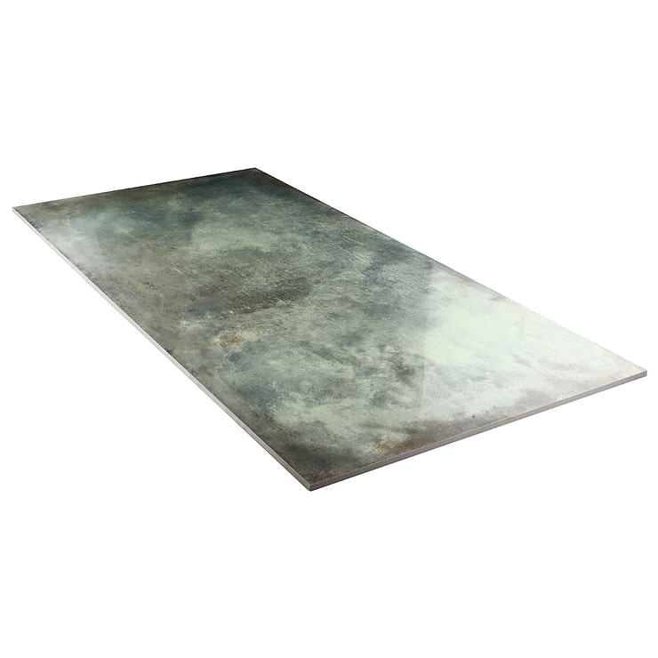 Angela Harris Flatiron Aquamarine 24x48 Semi-Polished Porcelain Tile