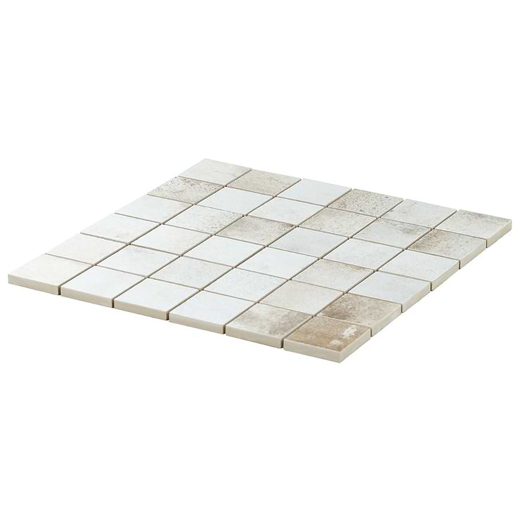 Angela Harris Flatiron White 2x2 Matte Porcelain Mosaic