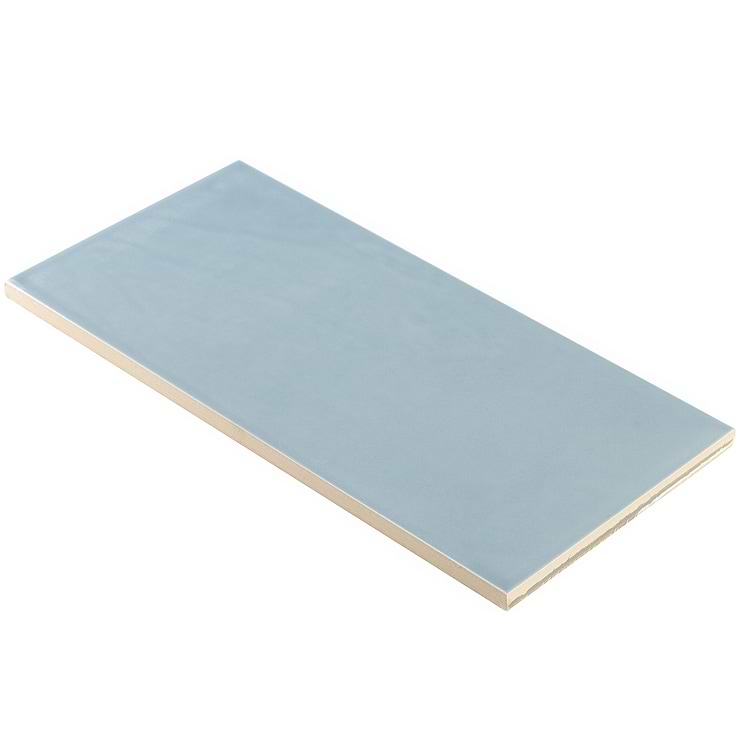Aruba Blue 5x10 Polished Ceramic Subway Wall Tile
