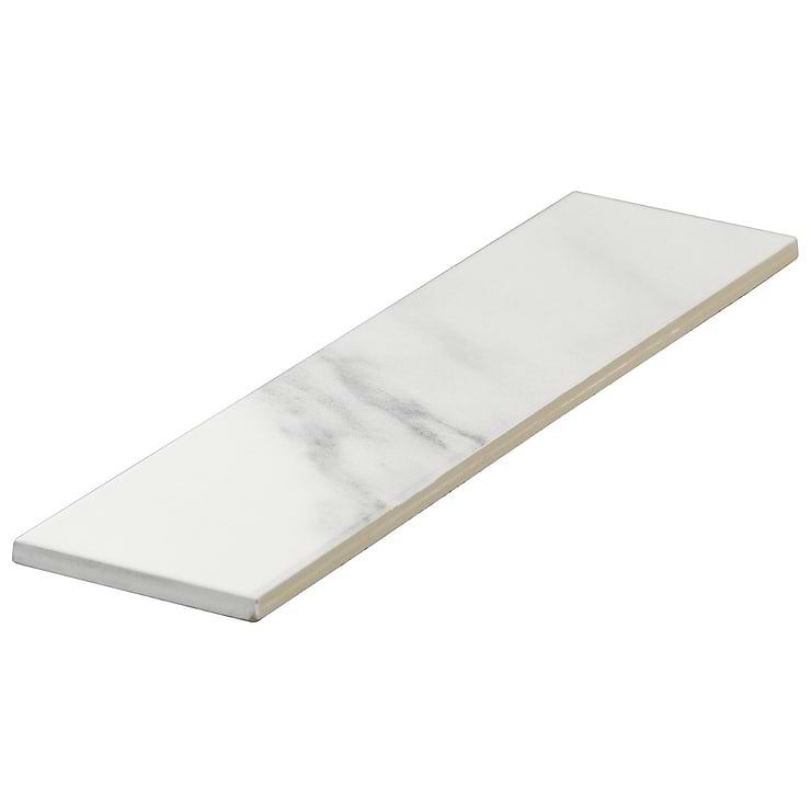 Amalfi Statuario White 3x12 Matte Ceramic Tile