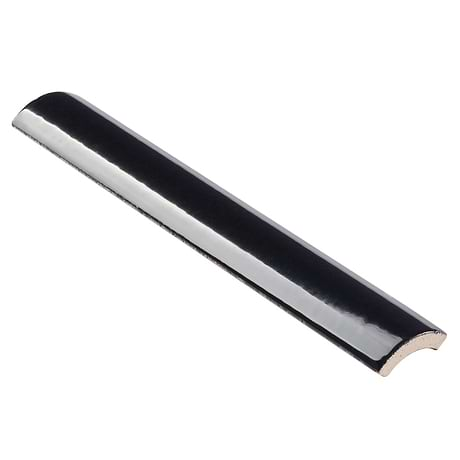 Park Hill Black Polished Porcelain 1/4 Round Bullnose