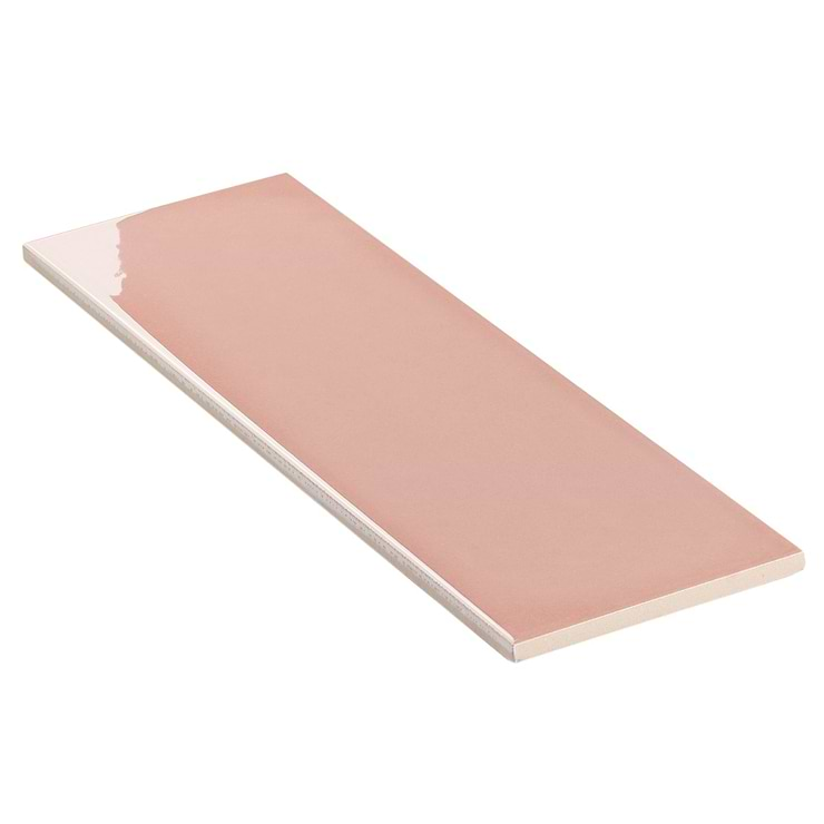 Park Hill Coral Rose Pink 4X12 Polished Porcelain Tile