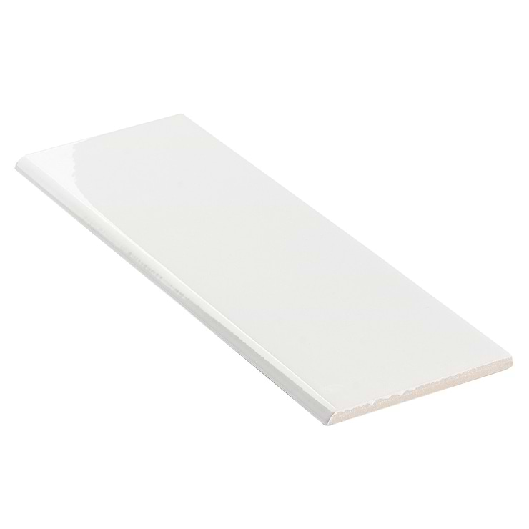 Park Hill White 4x12 Polished Porcelain Bullnose