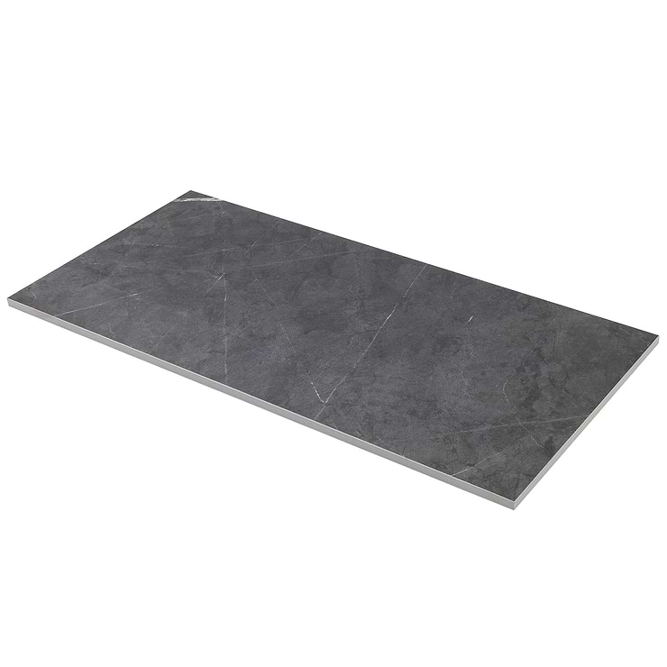 Marble Tech Amani Grey 12x24 Matte Marble Look Porcelain TIle