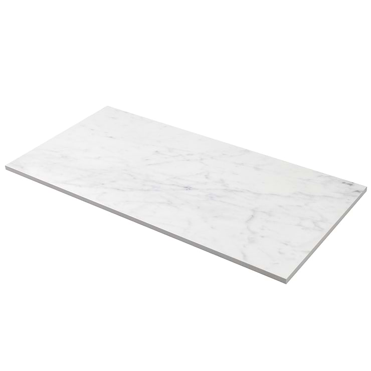 Marble Tech Bianco Gioia 12x24 Polished Marble Look Porcelain Tile