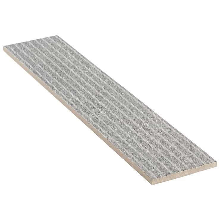 Texstone Deco Gris Gray 4x19 Matte Porcelain Subway Tile