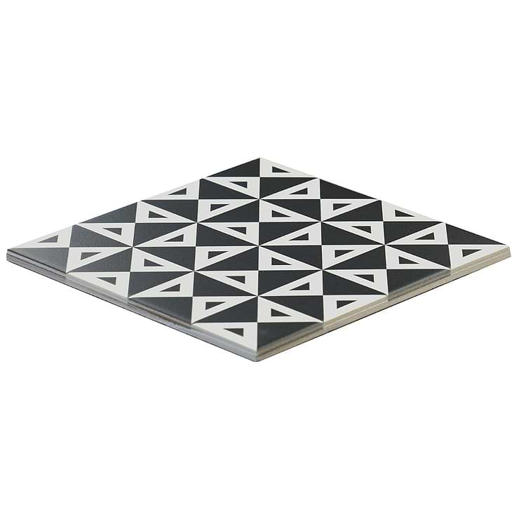 B2W Angle Negative 8x8 Matte Porcelain Tile