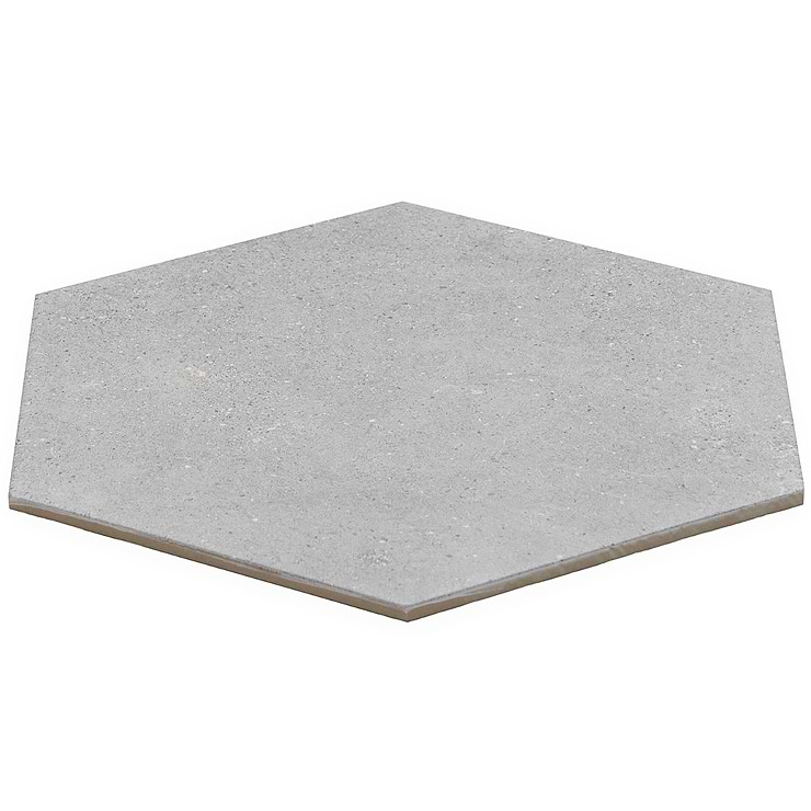 Pergola Gray 12.5" Hexagon Matte Porcelain Tile