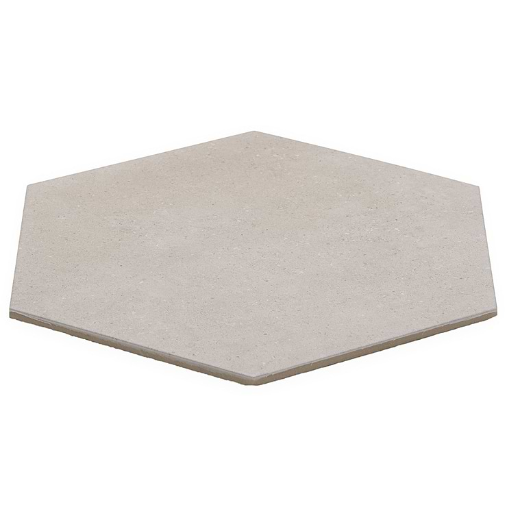 Pergola Taupe 12.5" Hexagon Matte Porcelain Tile