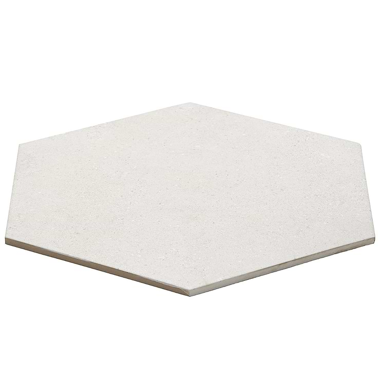 Pergola White 12.5" Hexagon Matte Porcelain Tile