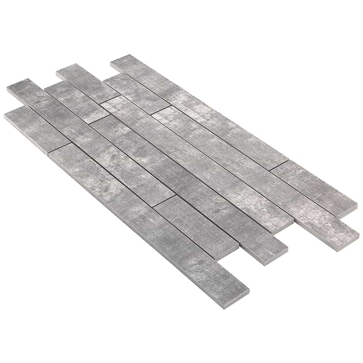 Basic Roadway Cement Ash Matte Porcelain Mosaic Tile