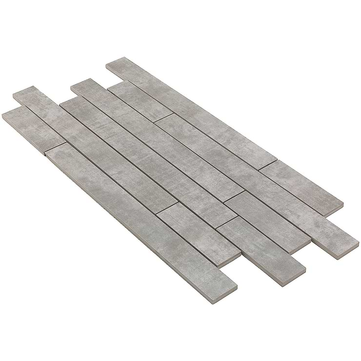 Basic Roadway Cement Grigio Matte Porcelain Mosaic Tile