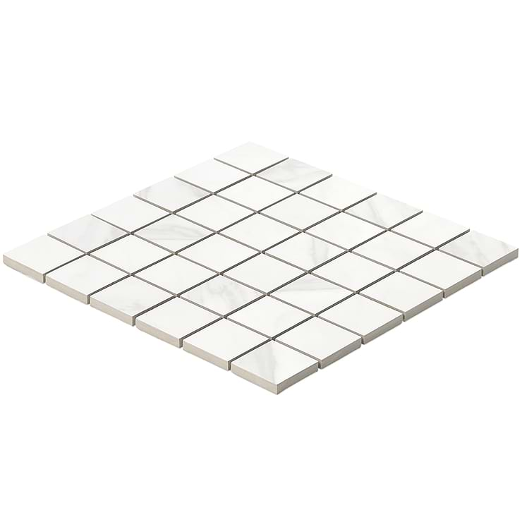 Basic Marble Bianco 2x2 Matte Porcelain Mosaic Tile