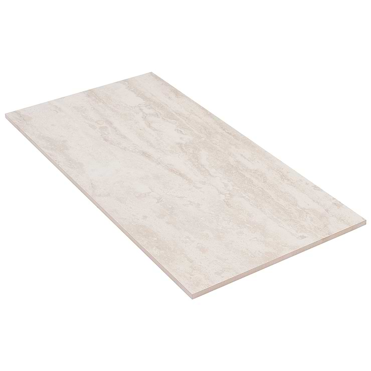 Basic Travertine Beige & Cream 12x24 Matte Porcelain Tile