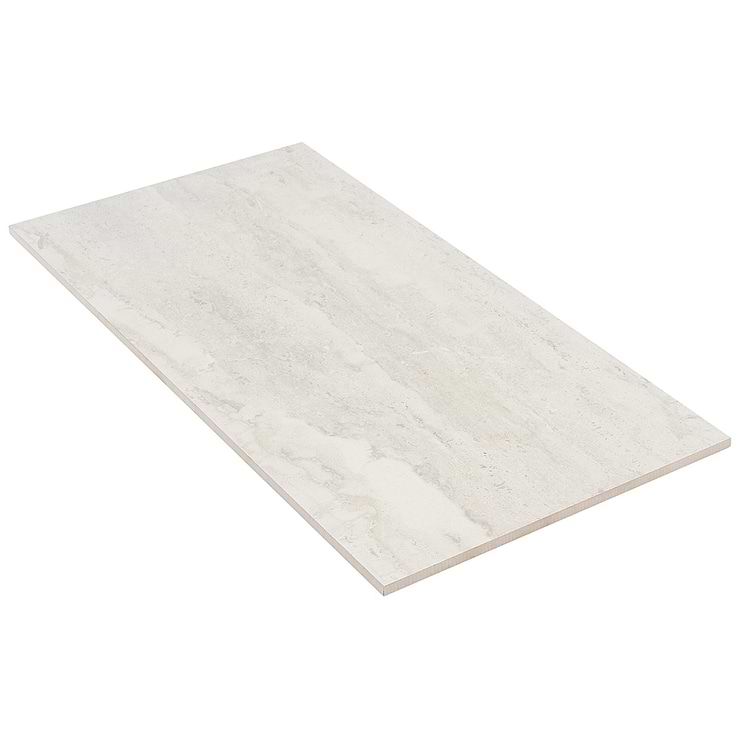 Basic Travertine Cotton White 12x24 Matte Porcelain Tile