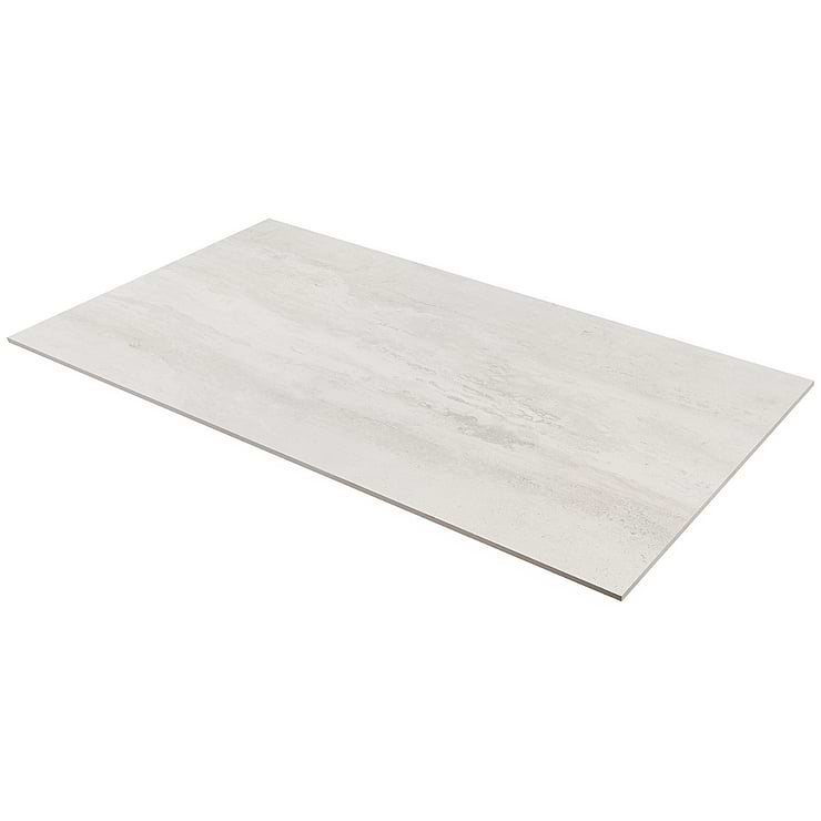 Basic Travertine Cotton White 24x48 Matte Porcelain Tile