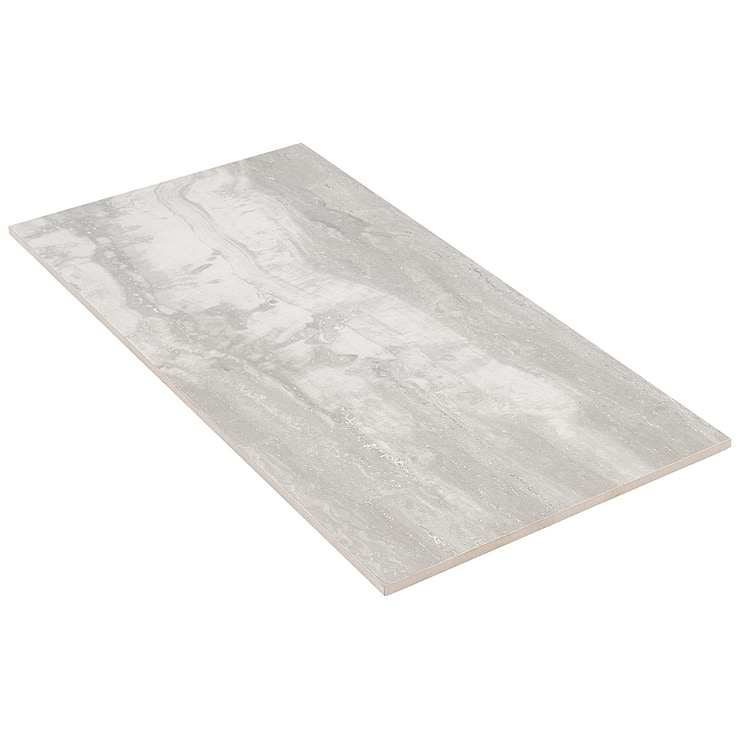 Basic Travertine Silver 12x24 Matte Porcelain Tile