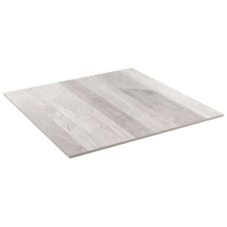 Caribou Silver 24x24 Matte Porcelain Wood Look Tile