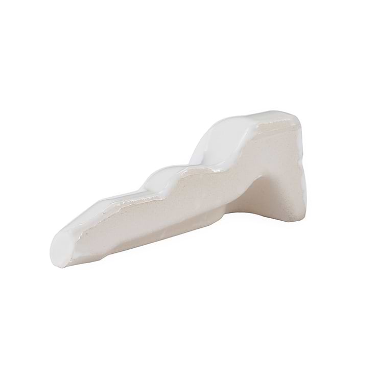 Vivir Panna Polished Ceramic Corner Piece for Chair Rail Liner