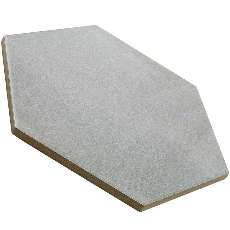 Paige Grigio 10" Hexagon Matte Cement Look Porcelain Tile