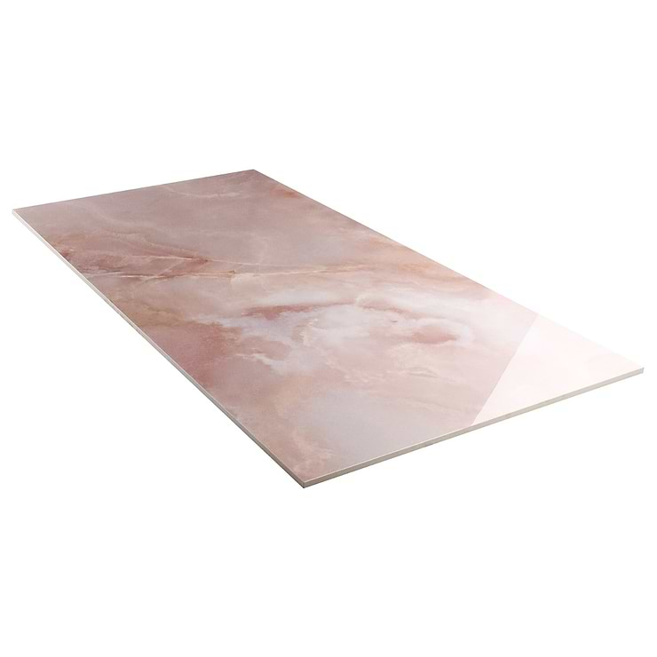 Jewel Onyx Coral Pink 24x48 Polished Porcelain Tile