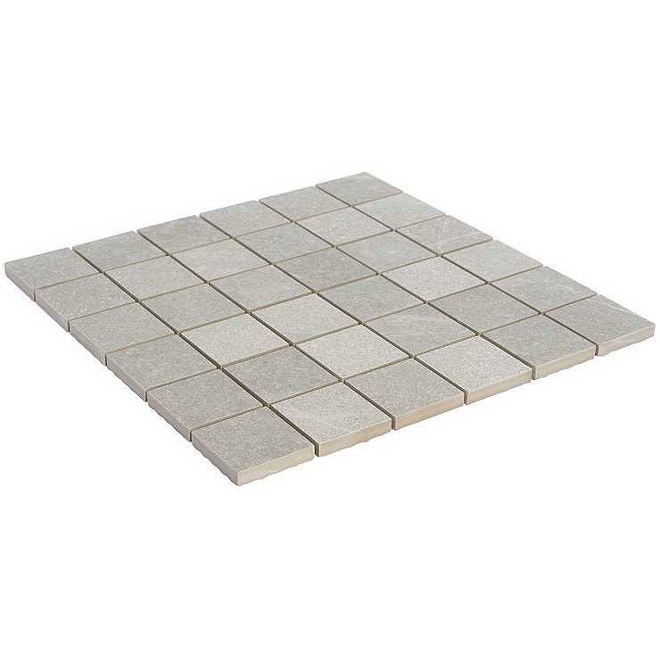 Fordham Grigio 2x2 Gray Matte Porcelain Mosaic for Floor and Wall