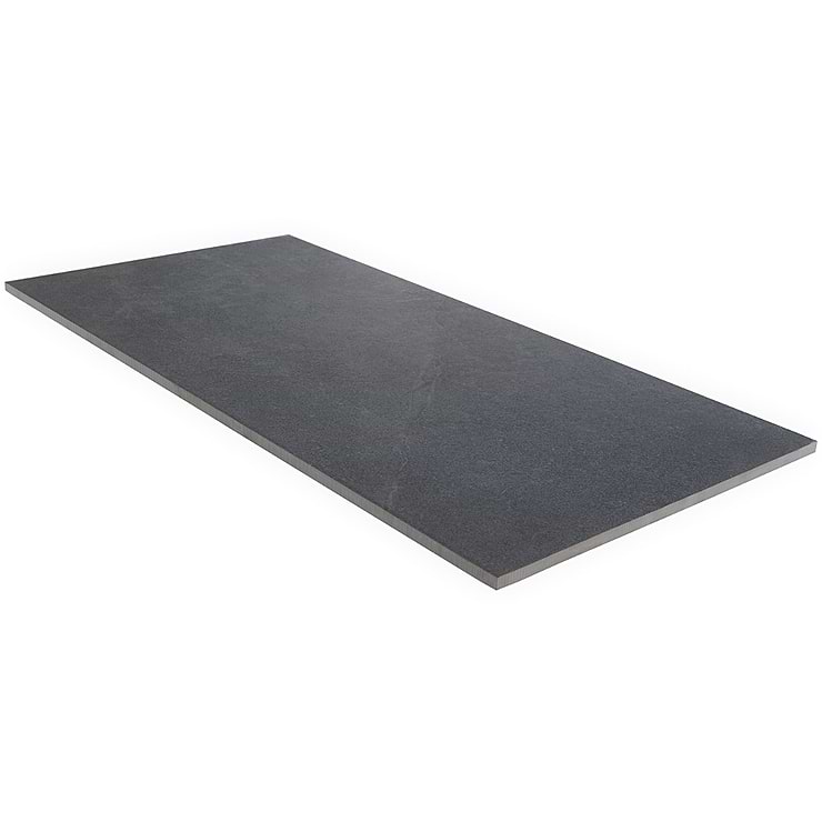 Fordham Nero 12x24 Black Matte Porcelain Floor and Wall Tile