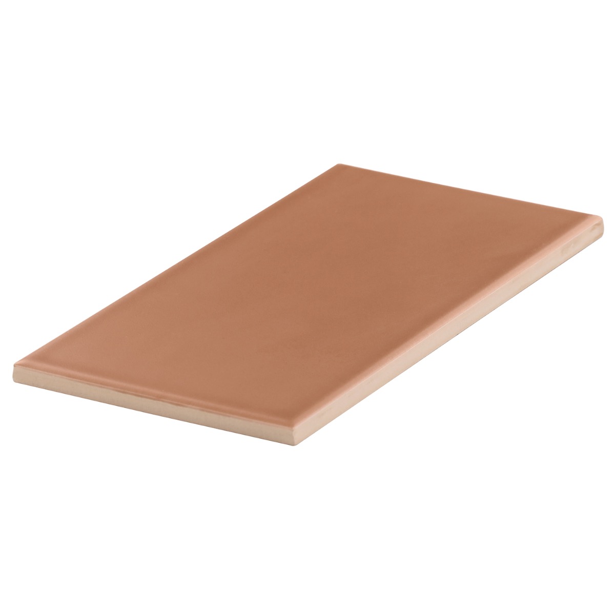 Stacy Garcia Maddox Terracota Orange 4x8 Matte Ceramic Subway Wall Tile